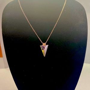 New gold arrowhead charm necklace